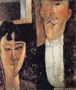 Amedeo Modigliani Bride and Groom oil on canvas